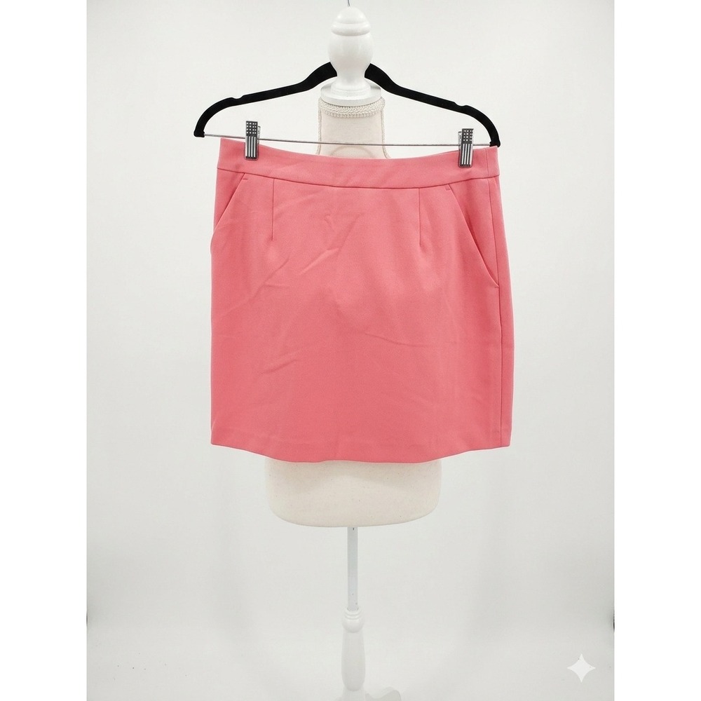 French Connection Pink Mini Skirt A-Line Stretch Pockets 73DZ3 Size 8